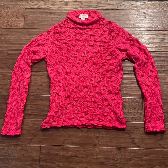Anthropologie Maeve Long Sleeve Mock Textured Top Shirt Size L - Picture 1 of 10